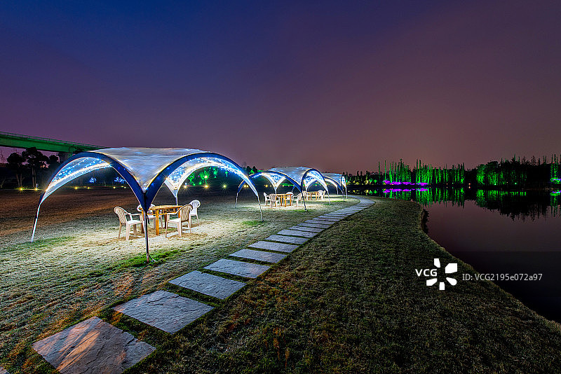 成都度假区夜景图片素材