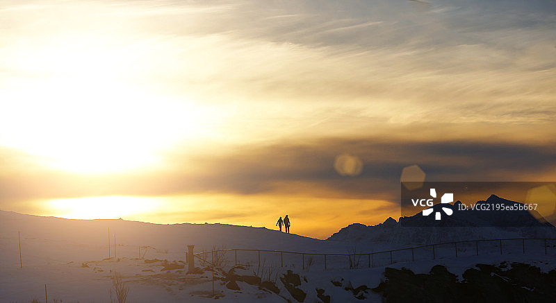 午后的特隆姆瑟美景图片素材