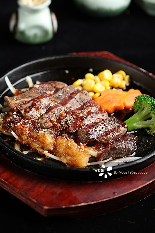 和风铁板牛肉图片素材