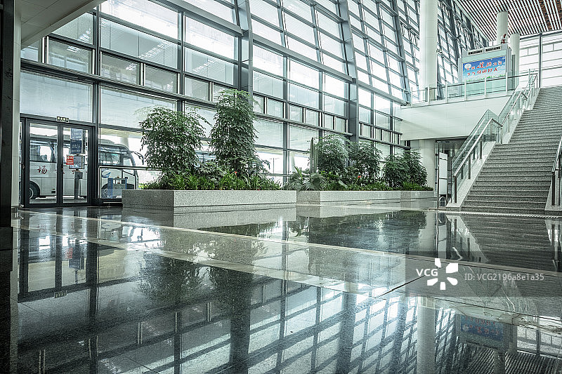 上海虹桥机场候机楼内部图片素材