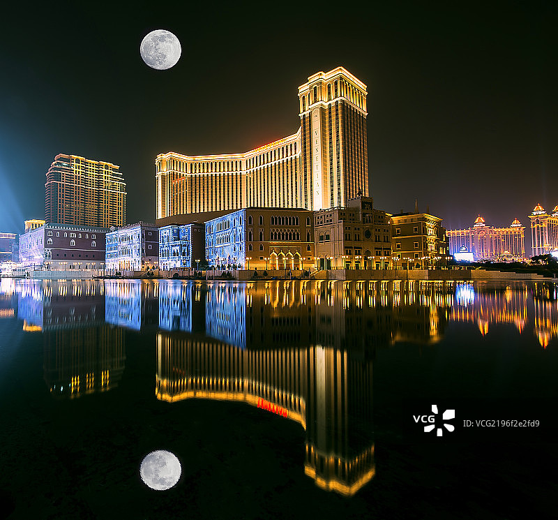澳门威尼斯人满月图片素材
