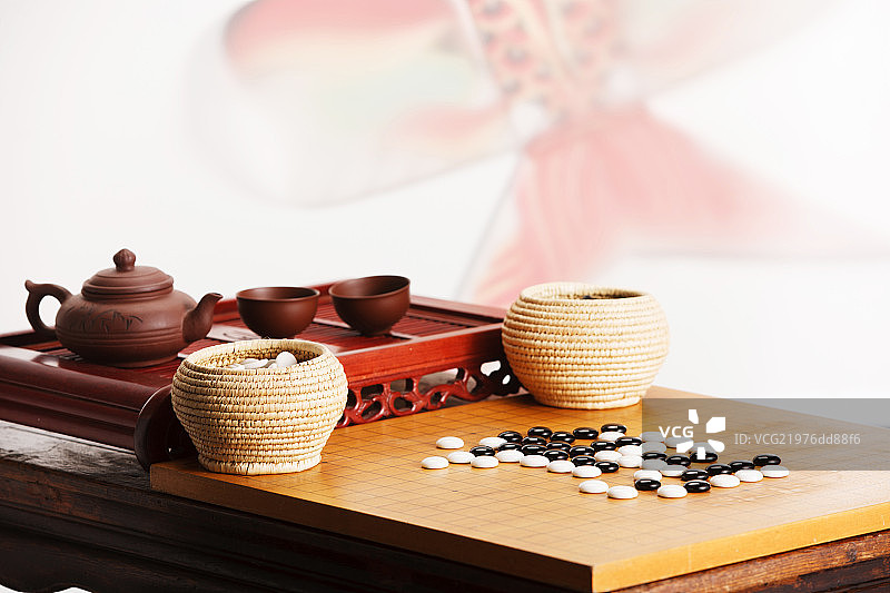 茶具围棋图片素材