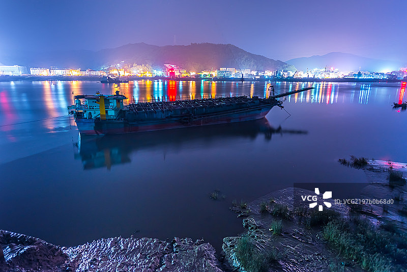 城市风光福建宁德福安赛岐镇海边图片素材