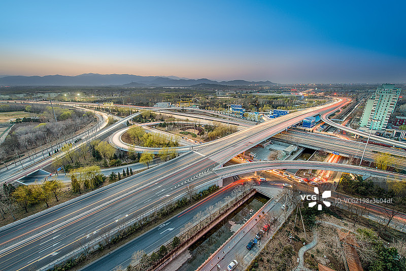 万泉河桥夜景图片素材