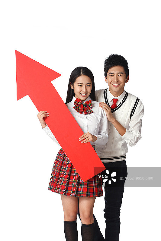 青春活力的青年学生图片素材