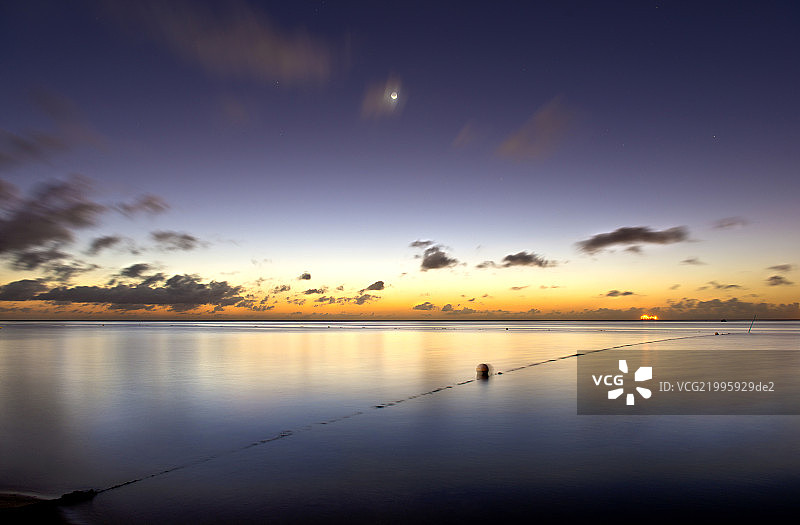 北马里亚那群岛塞班岛的晚霞图片素材