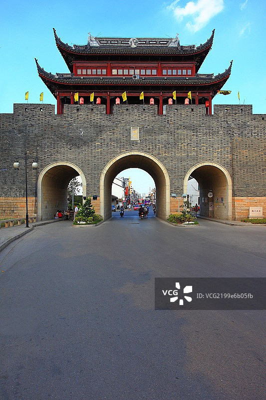 苏州古城墙阊门图片素材