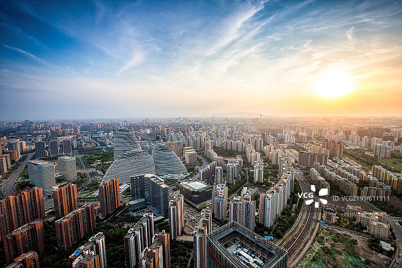 北京望京新地标风光图片素材