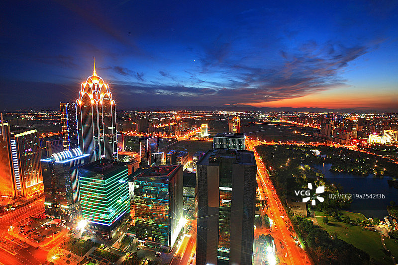 浙江省宁波鄞州区城市建筑图片素材