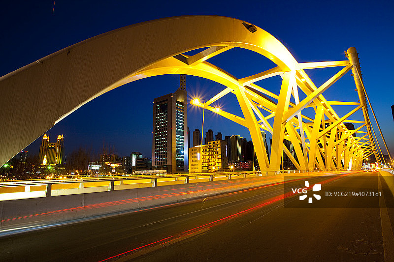 天津进步桥图片素材