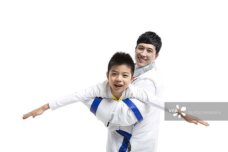 棚拍宇航员和小男孩图片素材