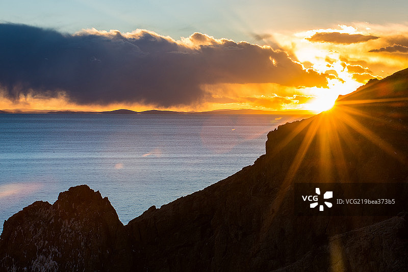 西藏那曲地区当雄纳木措图片素材