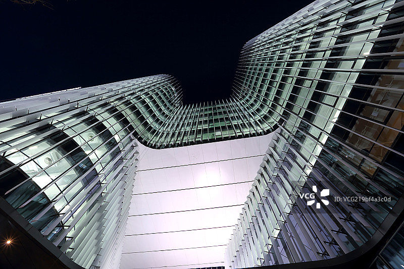 光华路SOHO夜景局部图片素材