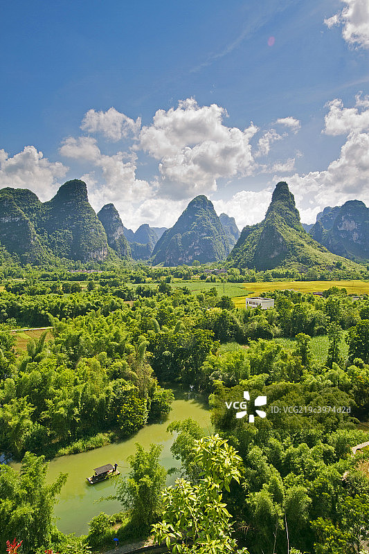 广西大新县明仕田园图片素材