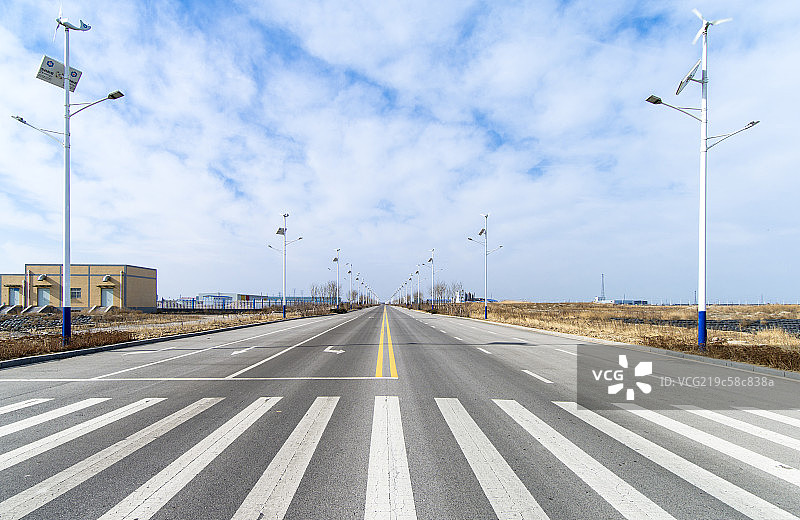 曹妃甸工业区主要道路图片素材
