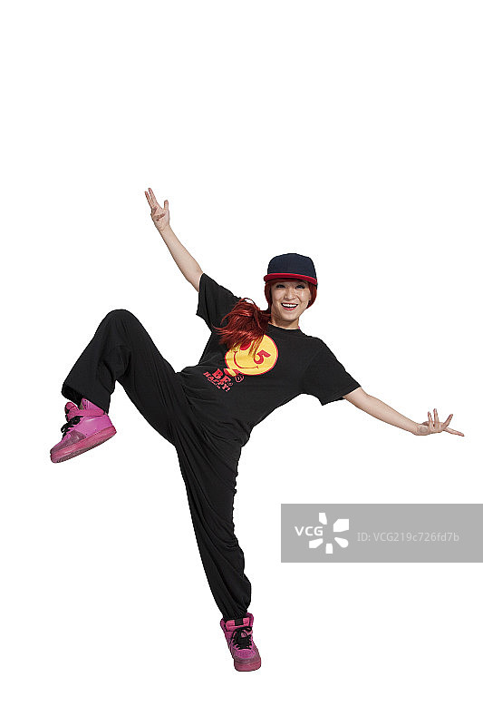 棚拍年轻人跳街舞图片素材
