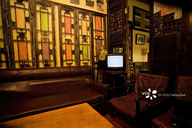 复古的咖啡馆室内图片素材