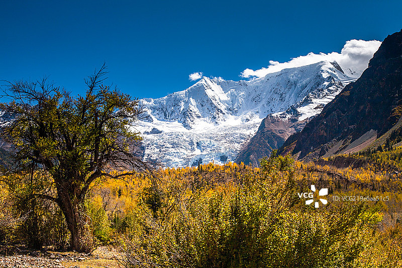 米堆冰川图片素材