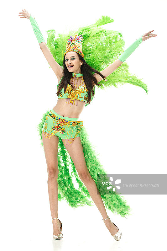 漂亮的桑巴舞者图片素材