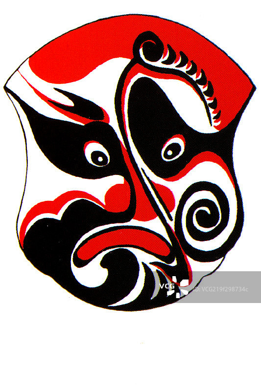 中国传统脸谱文化－要离脸谱图片素材