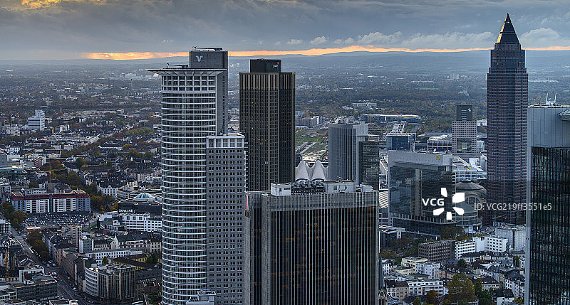 鸟瞰法兰克福图片素材