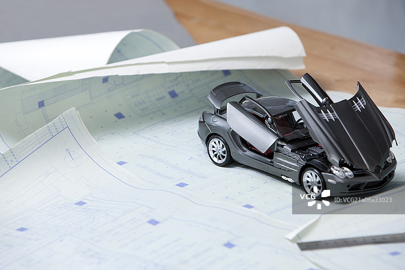 汽车模型和图纸图片素材