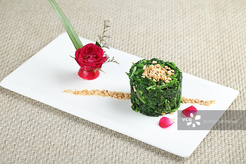 凉拌菠菜图片素材