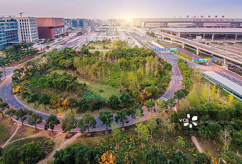 上海虹桥火车站图片素材