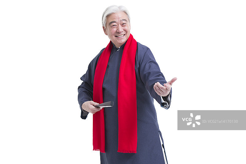 老年人庆祝新年图片素材