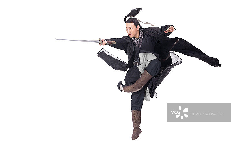 古装男子练武术图片素材