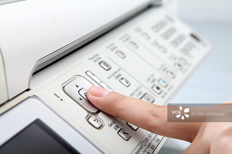 扫描打印机局部特写图片素材