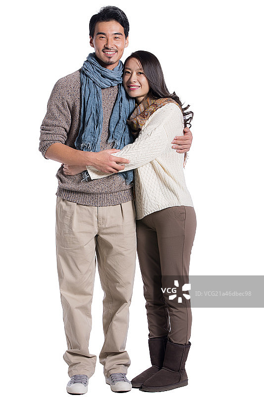 妻子依偎在丈夫肩上图片素材