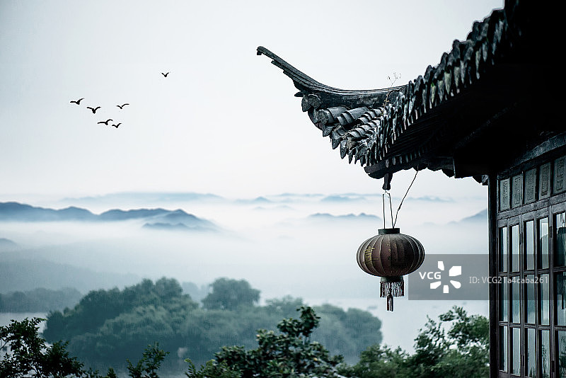 烟雨江南图片素材