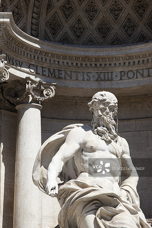 意大利罗马海神波塞冬图片素材