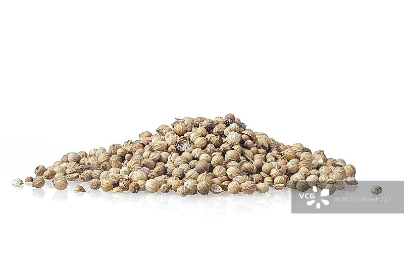 放在桌子上的香菜籽图片素材