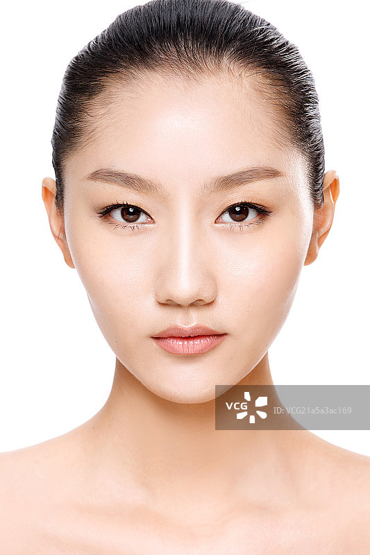 年轻女人妆面图片素材