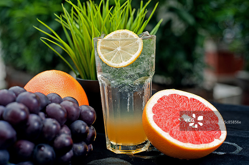 新鲜果汁冰冻饮料图片素材