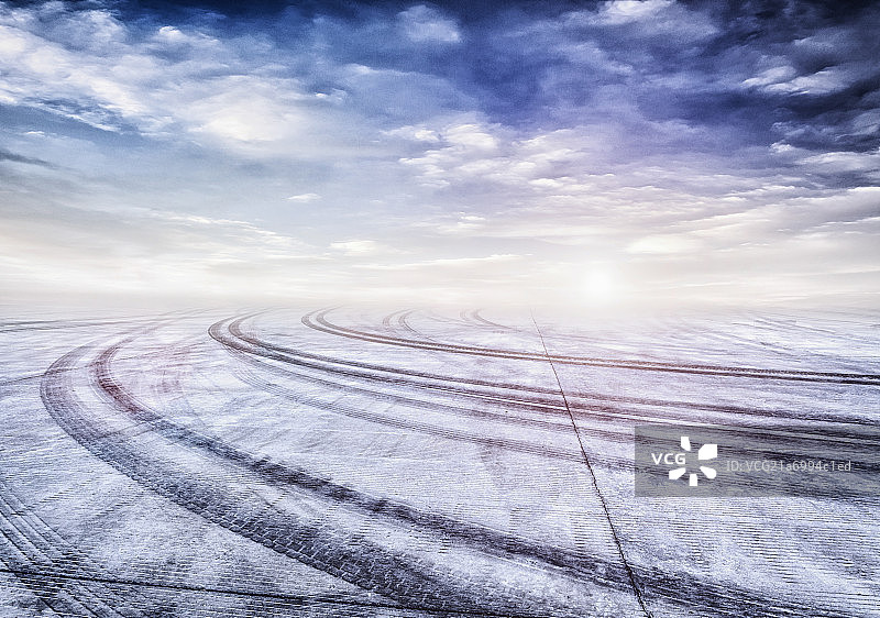 汽车广告地面图片素材