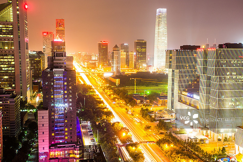 北京都市夜景图片素材