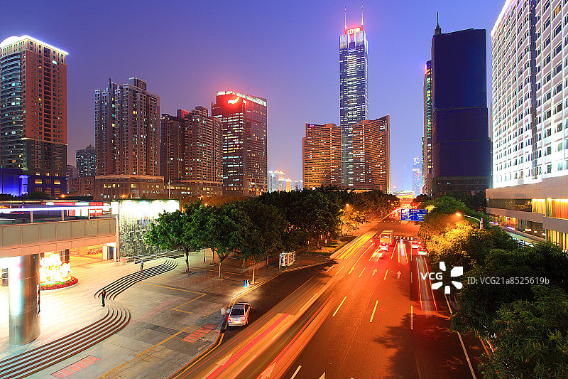 广州天河金融商务区现代建筑群图片素材