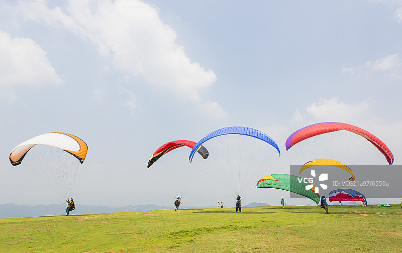 滑翔伞图片素材