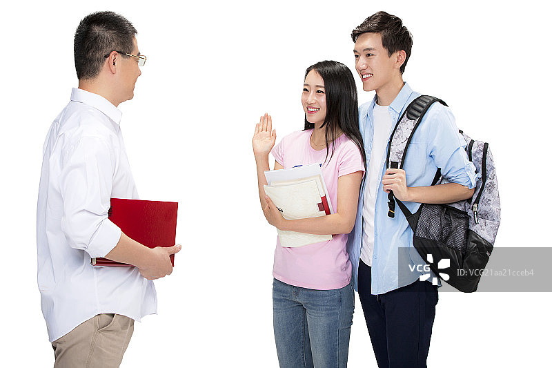 一起学习的师生图片素材