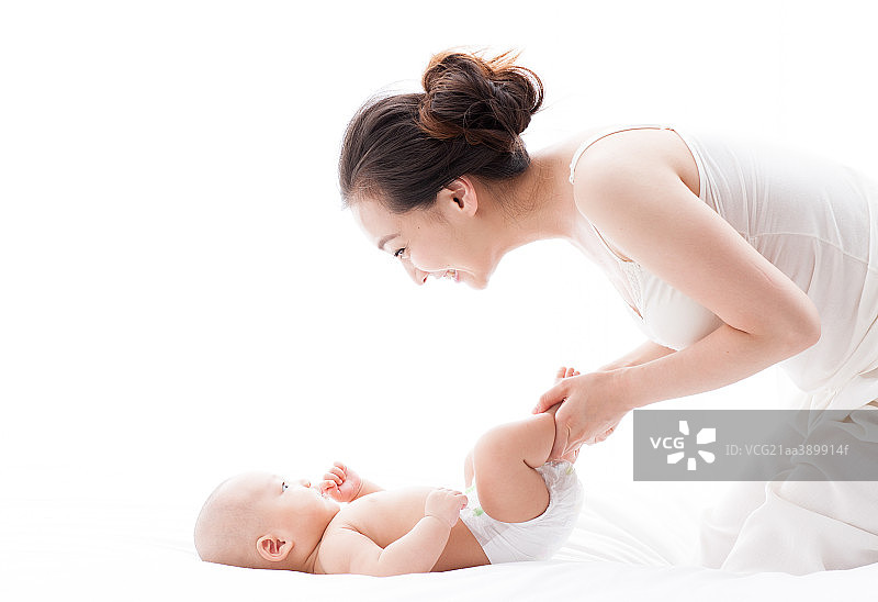 幸福妈妈和孩图片素材