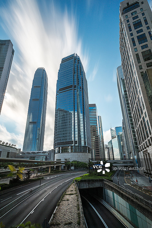 香港中环IFC一起街景图片素材