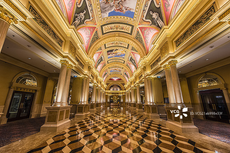 澳门威尼斯人酒店内景图片素材