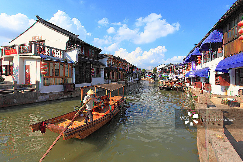 上海朱家角古镇风光图片素材