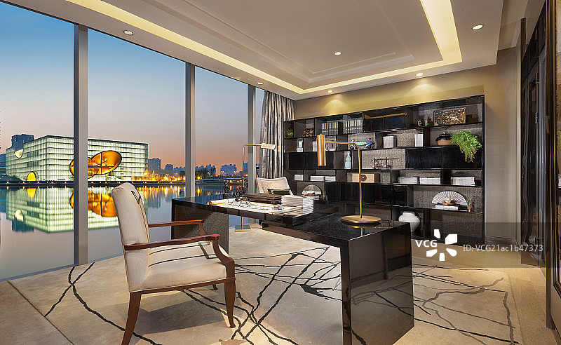 样板间书房图片素材