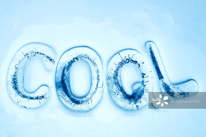 冰块字母图片素材