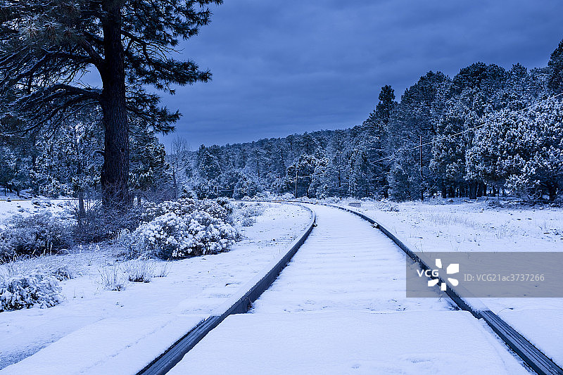 大峡谷公园雪景图片素材