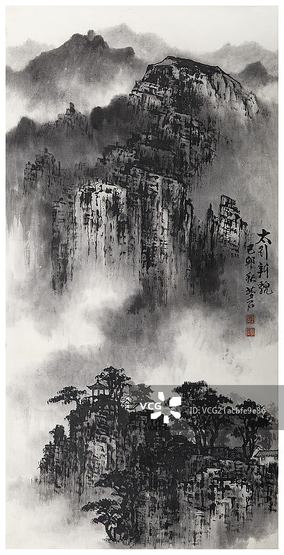 中国画—山水图片素材